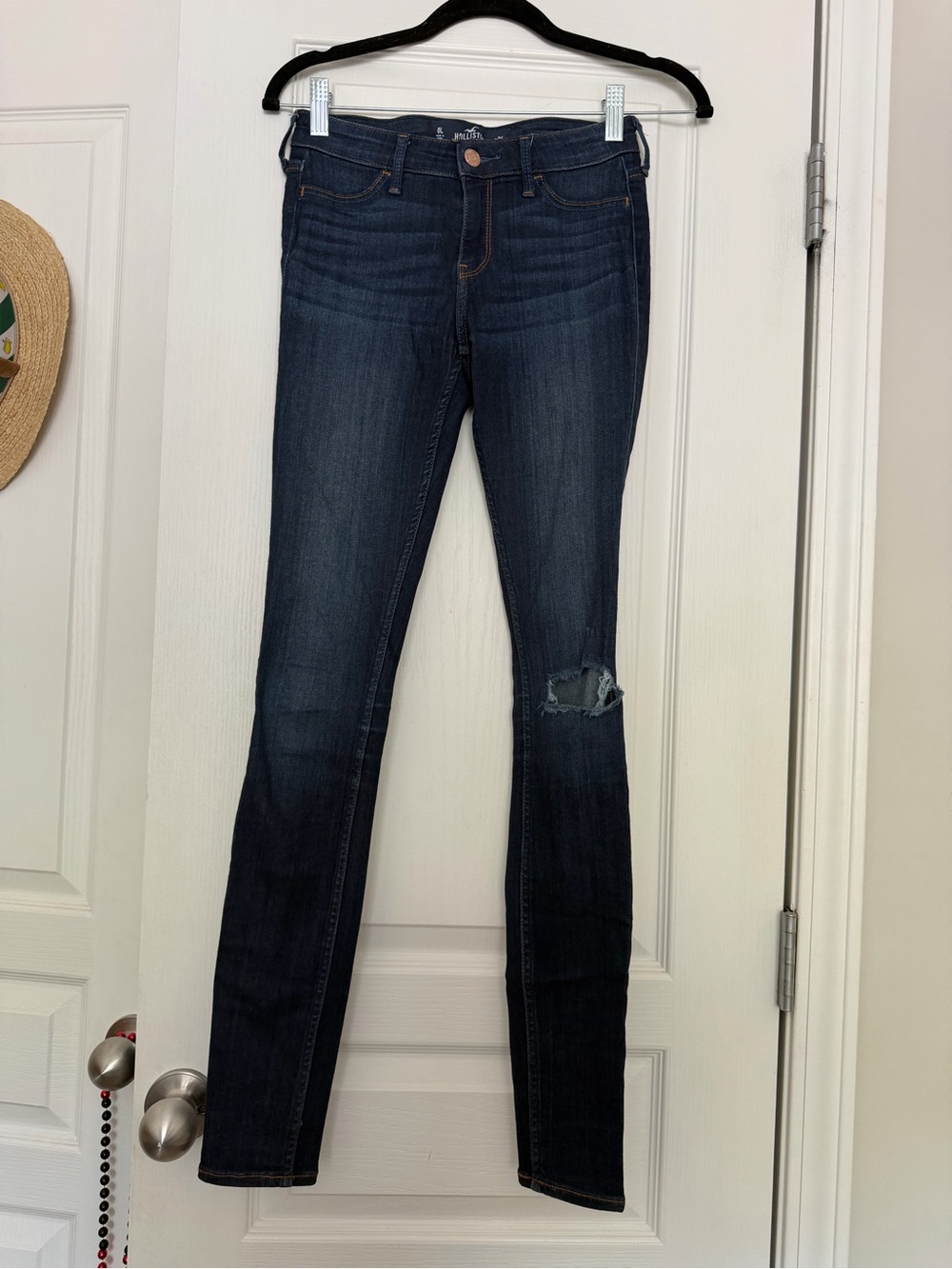 Hollister Co. Y2K low rise dark wash skinny jeans size 0L
